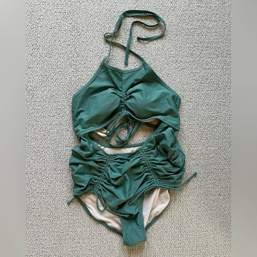 Isabel Maternity by Ingrid & Isabel Green One Piece Swimsuit